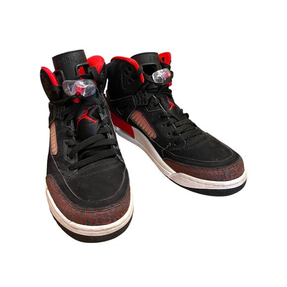 11 Nike Jordan Spizike GS Black University Red 316371-060 High Top Sneakers